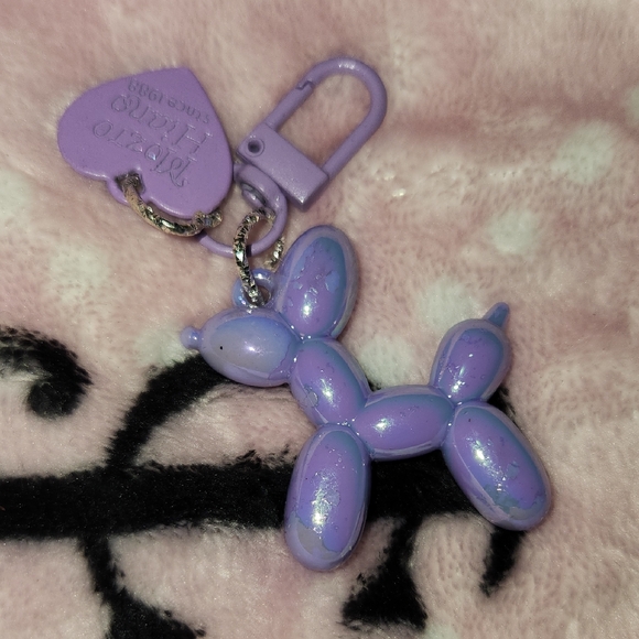 None Other - Purple Balloon Dog Keychain